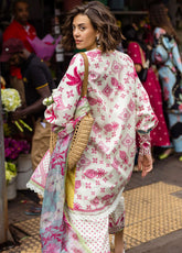 Mushq La Dolce Hemline Embroidered Lawn Suits Unstitched 3 Piece - MQ25LDH 6A SABRINA